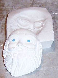PC Old Mountain Man Face Polymer Clay Push Molds Set