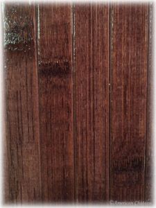  6x6 Brown Slat Bamboo Area Rug Floor Mat Carpet w Backing