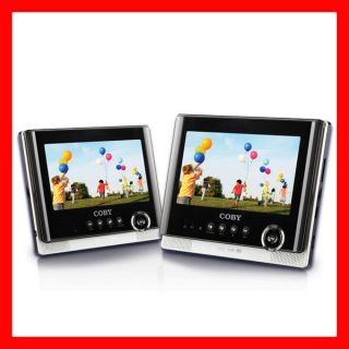 Coby 7 Portable Tablet Style DVD Player Dual Screen