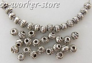 100pcs Bali Style Vintage Silver Plated Beads Spacers