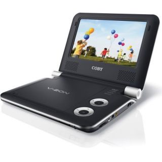 Coby TFDVD7009 7 inch Portable DVD CD  Player Black Defective Read