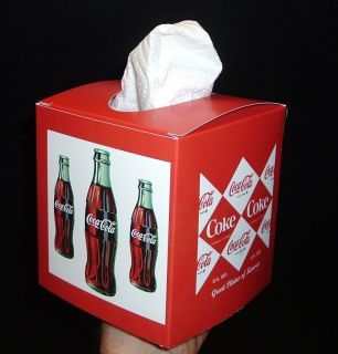 unusual Coca Cola Coke promo NAPKIN KLEENEX Cover Holder MINT Free usa