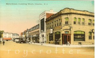 Main Street, Closter, NJ, 8 x 10 Matted Print of 1915 Postcard