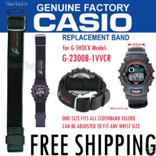 Casio Watch Velcro Cloth Band G 2300 G 2300B G 2300B 1 Part 10124363