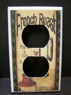  Coffee French Roast 1 Outlet Cover Plate