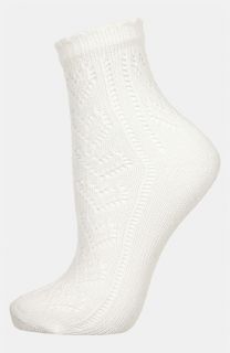 Topshop Heart Pointelle Ankle Socks