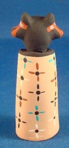 Native American Cochiti Pueblo Indian Pottery Mini Maiden Figure