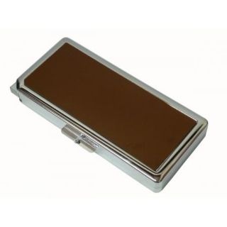 All in One Cigarette Case with Cigarette Lighter Brown