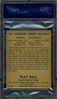 1941 Play Ball 14 Ted Williams PSA Authentic Altered 5198