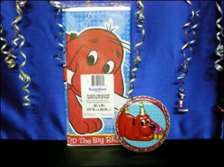 Clifford The Big Red Dog Tablecloth 1 Cake Topper New