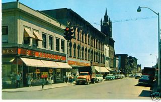 COHOES NY Remsen Street Looking South 1950s