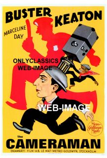 1928 Buster Keaton Camera Man Police MGM Movie Poster