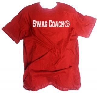 Swag Coach Burgundy T Shirt Size 2XL Regular Fit Tee Street Wear Indie