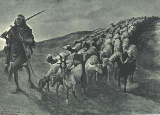 Navajo Indian Shepherd Sheep Frederick Remington Print