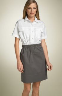 DKNY Short Sleeve Shirtdress