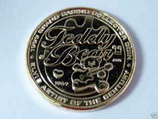 Grand Casino Biloxi Elvis Collector Coin Teddy Bear