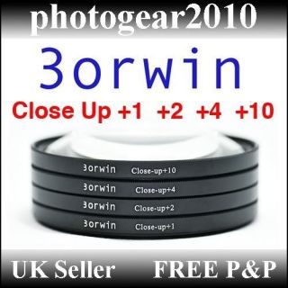 Borwin 49mm Close Up Filter Set 1 2 4 10 for Nikon Canon Hoya Lens New
