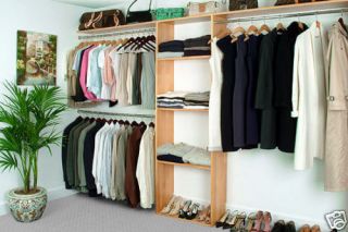 Closet Organizers System Made with Real Solid Wood