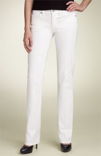 7 For All Mankind® Straight Leg Stretch Twill Jeans (Clean White)