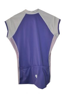 New Descente Womens XS Slipstream Cycling Jersey Bliss Fab Violet