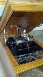 Thomas Edison Amberola DX Cylinder Phonograph Works