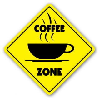Coffee Zone Sign New Novelty Shop Beans Cup Gift Barista House