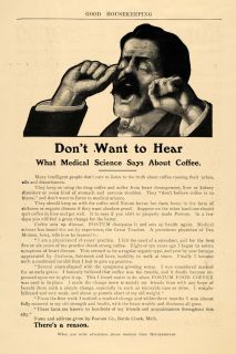  ad postum drink coffee battle creek disease drug original advertising