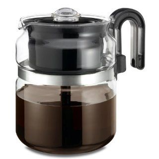 Stovetop Percolator 8 Cup Coffee Maker Thermal Shock Resistant Made