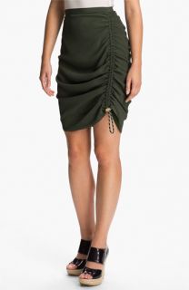 KENZO Side Ruched Crepe Skirt
