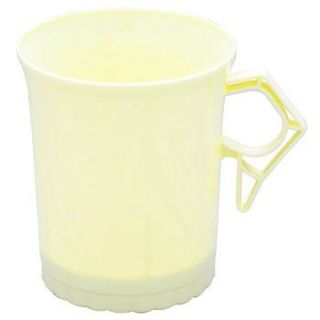 Plastic Coffee Cups Beige Newbury 8oz 8 Pack 12688