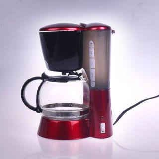  Cup Red Switch Office Home Espresso Coffee Maker Coffeemaker