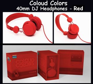 Coloud Colors 40mm Pro DJ Headphones Red