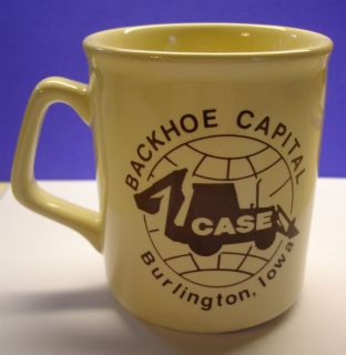 Case Backhoe Capital Burlington Iowa Coffee Tea Cup Mug