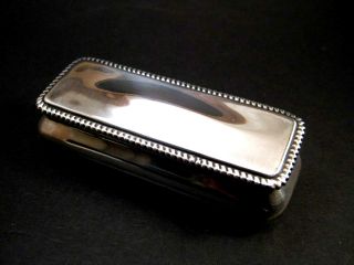 Stunning 1900 Solid Silver Sarcophagus Edwardian Snuff Box Henry