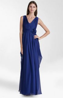 JS Collections Rosette Detail Chiffon Gown