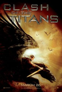 Clash of the Titans   original DS movie poster Pegasus