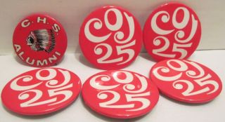 Coatesville,PA High School Buttons lot of 6
