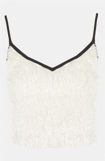 Topshop Feather Knit Camisole