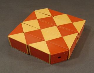 1980s Old Hungarian Rubiks Magic Snake Puzzle Game Toy