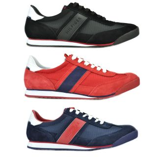 Tommy Hilfiger Claud Mens Suede Canvas Fashion Athletic Shoes