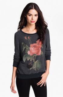 Wildfox Clare Rose Print Sweatshirt