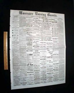 1876 Newspaper JESSE JAMES Younger Brothers   Otterville Missouri