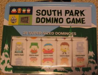 Comedy Central South Park Domino Game 28 supersized dominoes tin MINT