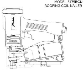 Paslode 3175 RCU Roofing Coil Nailer O Ring Rebuild Kit