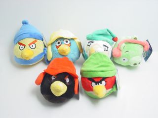  Winter Limited Edition Plush Toys with Hats Set of 6 Licensed
