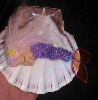 OOAK Fairy Baby Mermaid Polymer Clay