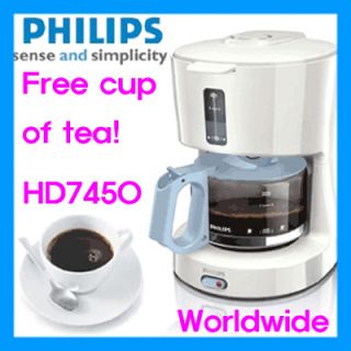 Philips HD7450 Coffee Maker 4 6 Cup Permanent Filter Worldwide Free