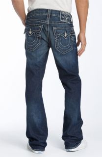 True Religion Brand Jeans Ricky   Natural Big T Straight Leg Jeans (Loaded Gun Wash)