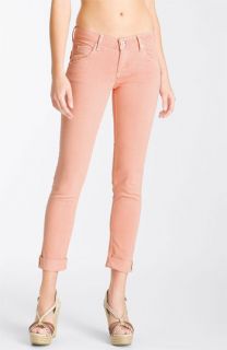 Hudson Jeans Bacara Crop Straight Leg Jeans (Peach)