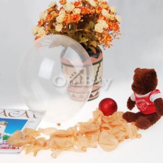 Free Shipping 100pc Crystal Clear Balloons Wedding Party Decor Favors